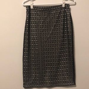 Vince Camuto Boho Spirit Fashion Lined Pencil Skirt Size Medium
